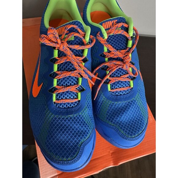 Nike Zoom Wildhorse Shoes Mens 11.5 Blue Orange Volt Trail Running 599118-483 - Picture 8 of 11